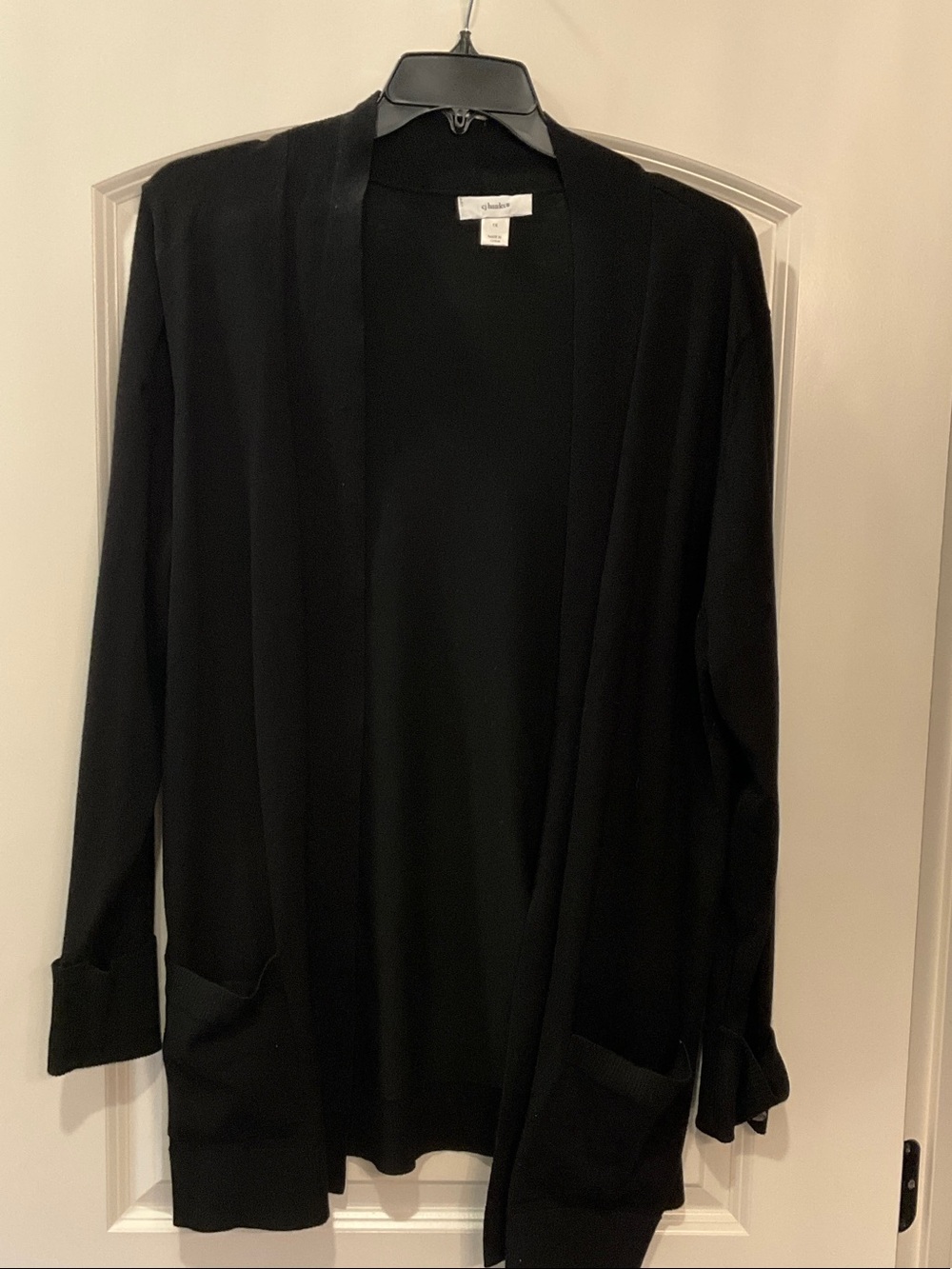 Open-Front Black Women’s Cardigan Jacket
